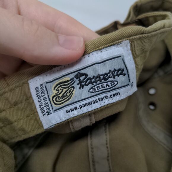 Panera Bread Employee Slideback Hat Tan One Size Embroidered Adjustable - Picture 7 of 7